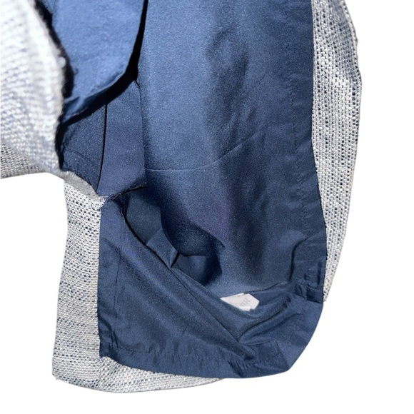 J Crew Eyelet Lace Tweed Sheath Dress | Navy White Grey Sleeveless Tank | Size 2 - Picture 3 of 4